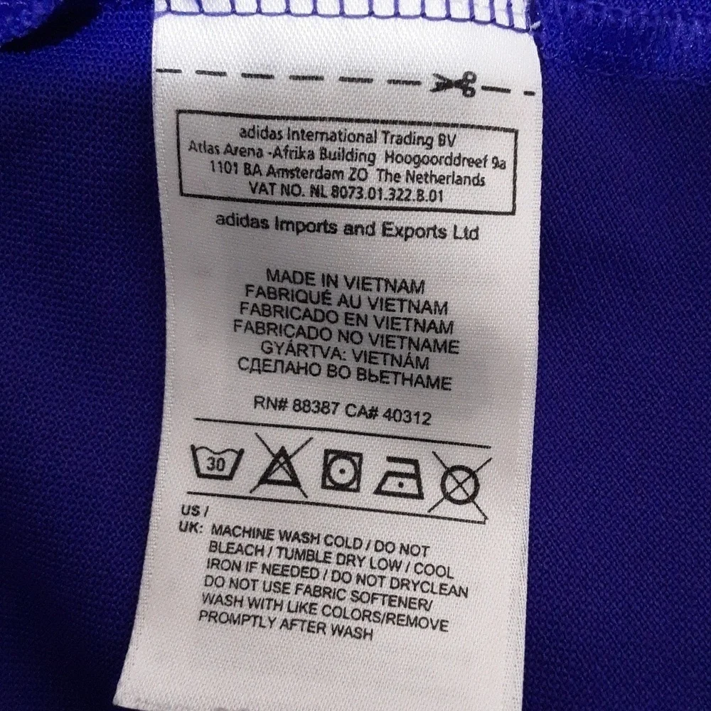 Adidas Golf polo shirt mens L short sleeves vintage y2k Purple Training